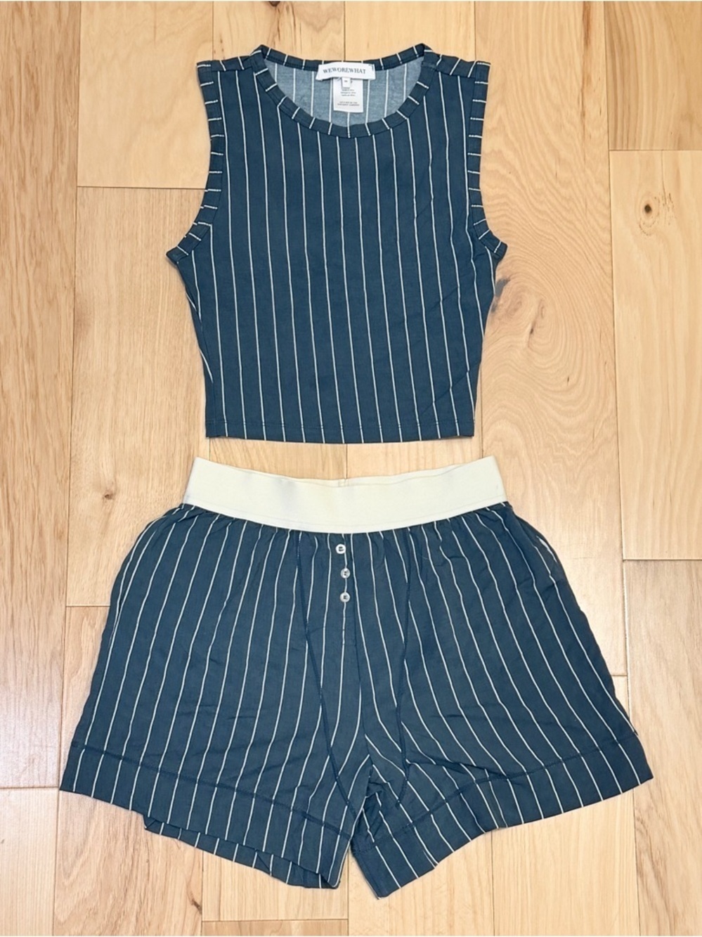 WeWoreWhat Women’s Muscle Tank Shorts Combo Set
